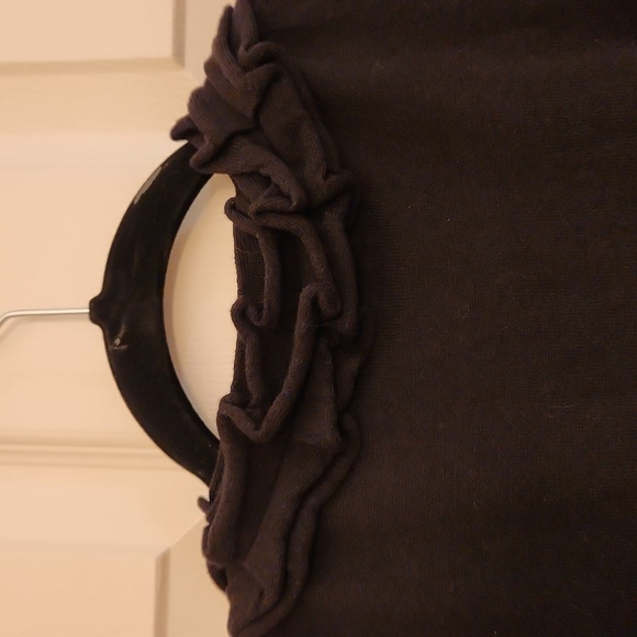 Talbots Established 1947 Bundle Red/Black Petite M Ruffle Button Front Sweaters - Picture 5 of 11